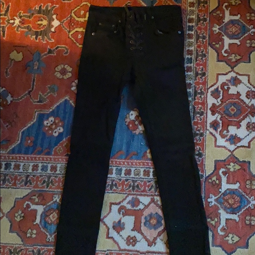 Rag & Bone Corset Black Jeans